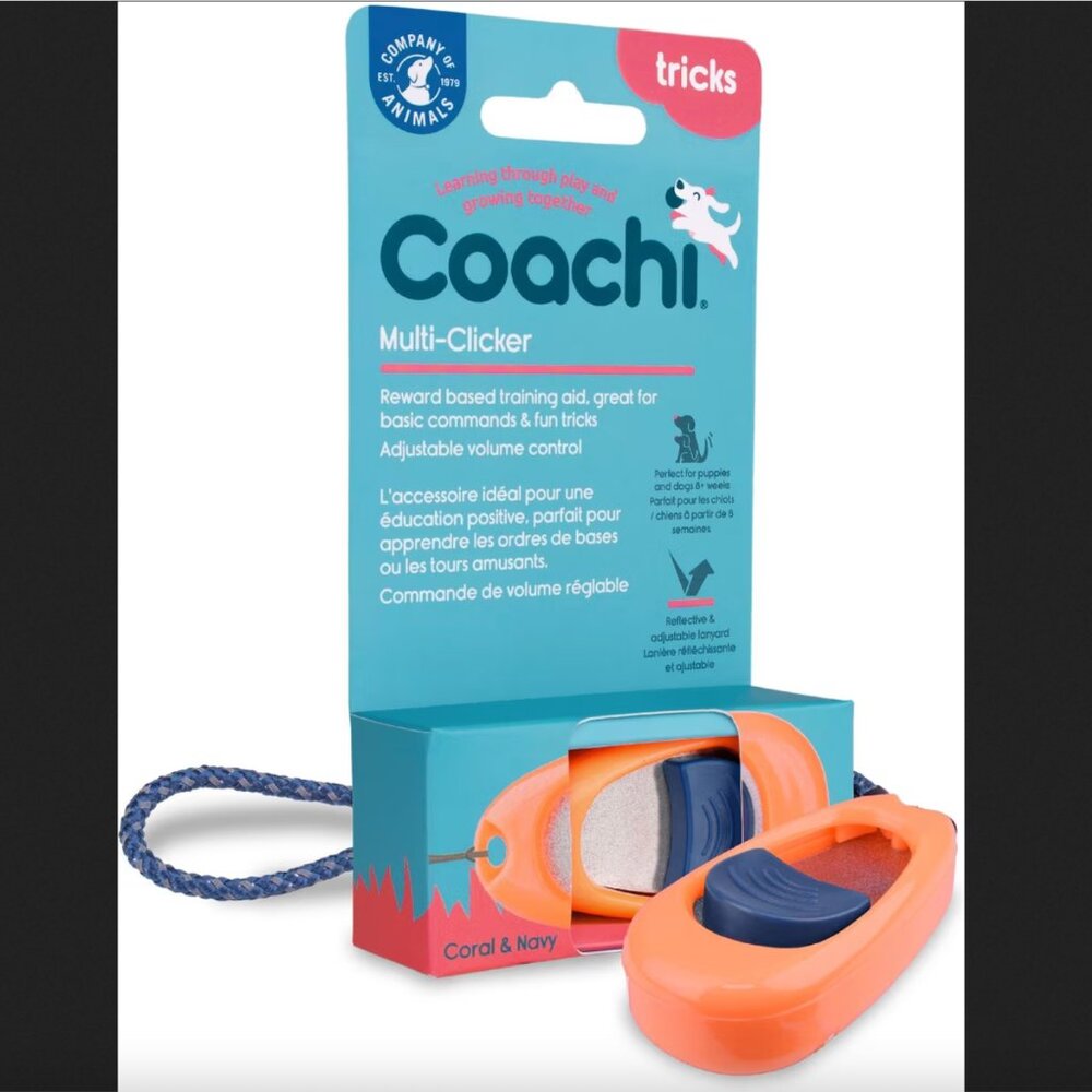 Coachi Multi-Clicker for dog training, NEW
